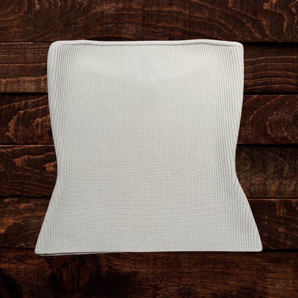 Aritzia Babaton Sculpt Ribbed Knit Strapless Tube Top Beige Small - Picture 2 of 8